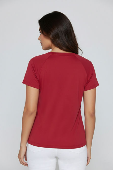 Zelocity Quick Dry Relaxed Top - Deep Claret — image 3